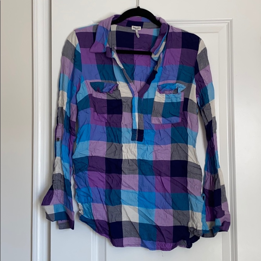Splendid plaid pullover
